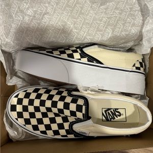 Vans Classic Slip On Checkerboard Stackform Shoe